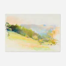 Wolf Kahn, Untitled #4, pastel on paper