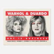 Duardo and Warhol by Richard Duardo, 1999, screenprint in colors, sold Dec 2025