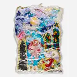 Thomas Lanigan-Schmidt, Salome Dancing for Herod (Her Step Father), 1984, aluminum foil, plastic wrap, theater tells, staples, mixed media
