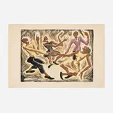 Mildred Rackley, Boogie Woogie, 1940, screenprint in colors