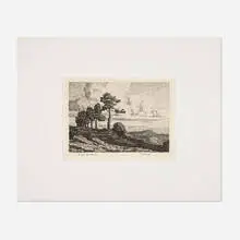 Solitude by Birger Sandzén, 1916, lithograph on Entruria Italy, sold Mar 2024