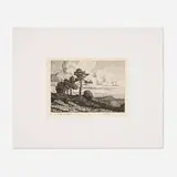 Birger Sandzén, Solitude, 1916, lithograph on Entruria Italy