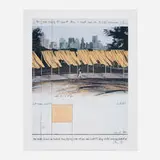 Christo, The Gates, Central Park, 1986, offset lithograph in colors