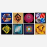 Victor Vasarely, Progressions 3, heliogravure