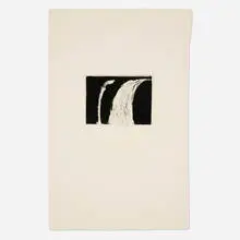 Untitled (from the Five Falls portfolio) by Bryan Hunt, 1979, etching and aquatint on Richard de Bas, sold Mar 2024
