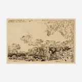James Ensor, L'orage (second state), 1889, etching on paper
