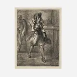 Reginald Marsh, Girl Walking (Elevated)