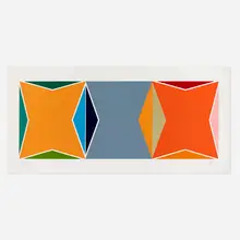Larry Zox, Three Gemini, 1978, screenprint in colors