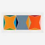 Larry Zox, Three Gemini, 1978, screenprint in colors