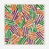 Jasper Johns, Untitled, 1977, screenprint in colors on Patapar printing parchment