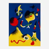 Joan Miró, L'été (Air), 1938, pochoir in colors