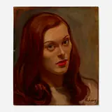 Saul Schary, Portrait of a Woman, oil on canvas