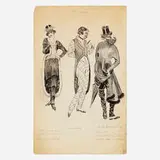 Orson Lowell, Spring Fashions for Men, c. 1914, ink on paper