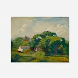 Abraham Bogdanove, House in the Woods; Landscape (double-sided)