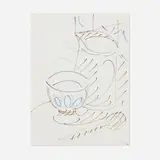 Dora Maar, Still Life with Pitcher and Cup, marker on paper
