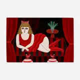 Shigeo Okumura, Woman in Red, 1975, oil on canvas