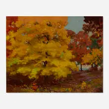 Paul Turner Sargent, Autumn Lake, c. 1940, oil on canvas