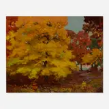 Paul Turner Sargent, Autumn Lake, c. 1940, oil on canvas