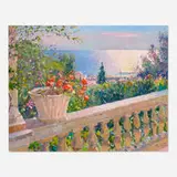 Pierre Bittar, Le lever du soleil sur la Méditerranée, c. 1996, oil on canvas