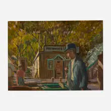 Gerrit Sinclair, Saugatuck, Michigan, oil on Masonite
