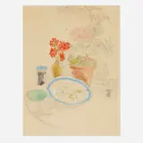 Cecil Beaton, Still Life, watercolor and graphite on paper