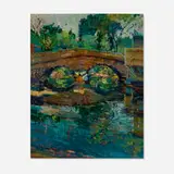 Thomas P. Barnett, Over the Bridge, oil on board