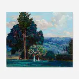 Gustave Cimiotti, In a California Garden