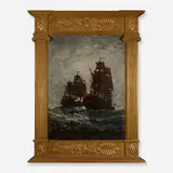 Carlton Theodore Chapman, Capture of the Spanish Treasure Ship by Capt. Francis Drake, 1579, c. 1895, oil on canvas