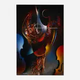 Equinox by Leonardo Nierman, oil on Masonite, sold Feb 2024