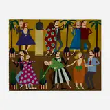 Chris Roberts Antieau, The Dance, 1999, mixed media on paper