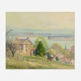 Frank Nuderscher, Clarksville, 1929, oil on board