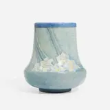 Transitional vase with daffodils by Cynthia P. Littlejohn for Newcomb College Pottery, sold Jan 2024