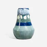 Sabina E. Wells for Newcomb College Pottery, Early vase with anemones