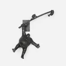 Hanging Man by Keld Moseholm, bronze, sold Feb 2025
