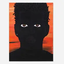 Idris Habib, Sunny, 2021, acrylic and mixed media on canvas