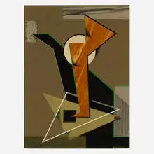 Frederick Kann, Untitled, 1931, gouache and collage on paper