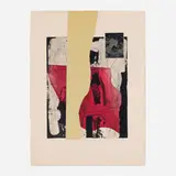 Louise Nevelson, The Vertical Cloud II, 1977, etching and aquatint in colors with collage