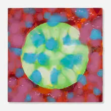 Sun-After Image #1 by Paul Reed, 1965-67, acrylic on canvas, sold Feb 2025