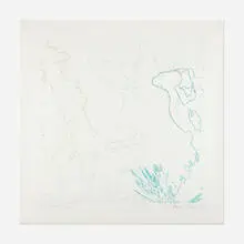 Ingrid Calame, #91 Working Drawing, 2001, pastel on tracing paper