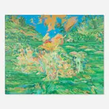 Milton Derr, The Gardens II, 1990, oil on canvas