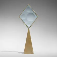 Magicoscopo by Feliciano Béjar, 1979, glass, steel, sold Feb 2025
