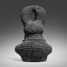 Donté K. Hayes, Weight, 2021, black stoneware