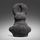Donté K. Hayes, Weight, 2021, black stoneware