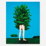 Becky Kolsrud, Tree/Figure (Maidenhair), 2020, oil on canvas