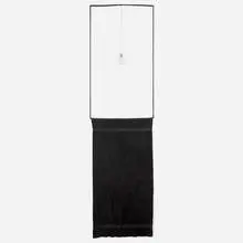 Paul Lee, Lamp (with solid), 2013, towel, lamp, pigmented ink, cotton thread and steel rods