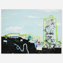 Lisa Sanditz, Sky Signs, 2006, acrylic on canvas