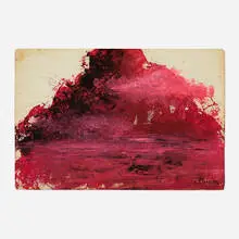 Josef Šíma, Red Storm, 1958, tempera on paper