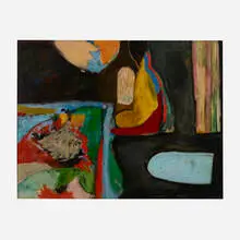 Harry Jackson, Seated Figure in Black, 1949, oil on canvas