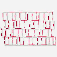 Peter Wegner, Diagram of Red, 2003, screenprint in colors with satin and gloss enamel on poplar