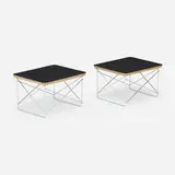 Charles and Ray Eames, LTRs, pair, laminate over plywood, enameled steel